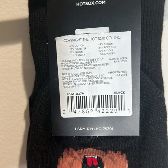 Hot Sox Grizzly Bear Socks NWT - Picture 3 of 4
